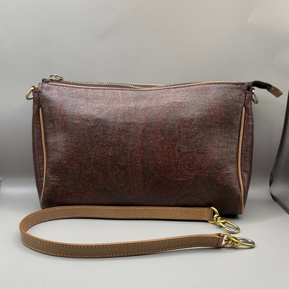 Etro Vintage paisley shoulder bag clutch bag